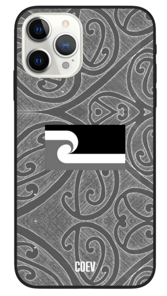B&W Maori Cultural Flag - Mobile Phone Case