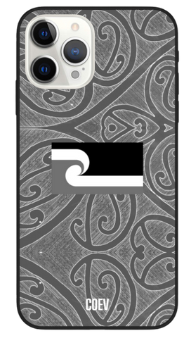 B&W Maori Cultural Flag - Mobile Phone Case